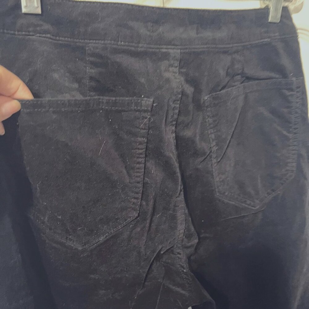 Forever 21-XLarge Velvety Distressed Hippie Fringed High Waisted Jeans/Pants - Picture 6 of 15